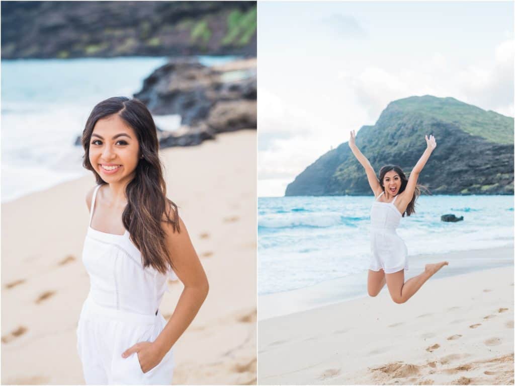 makapu'u beach senior portrait photoshoot hawaii