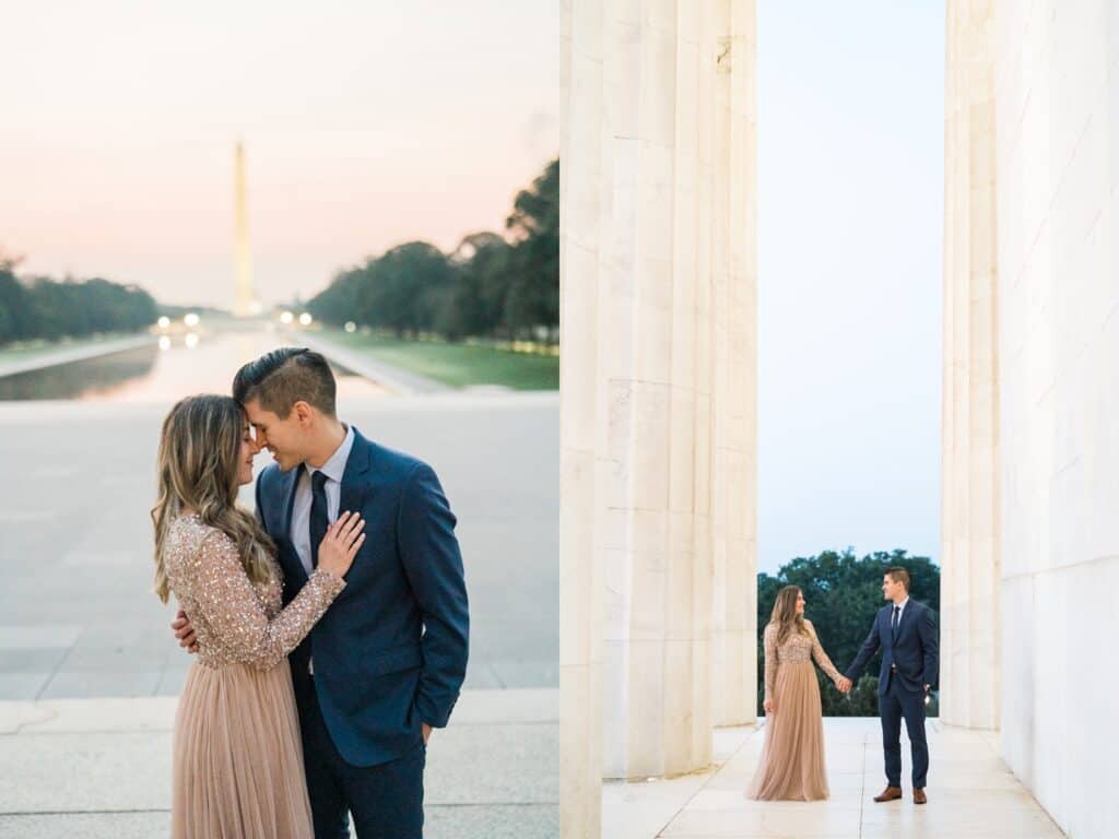 lincoln memorial engagement photographer