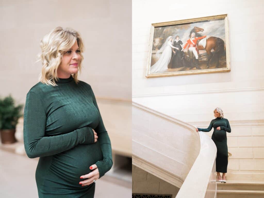 washington dc maternity photographer - national gallery of art photoshoot