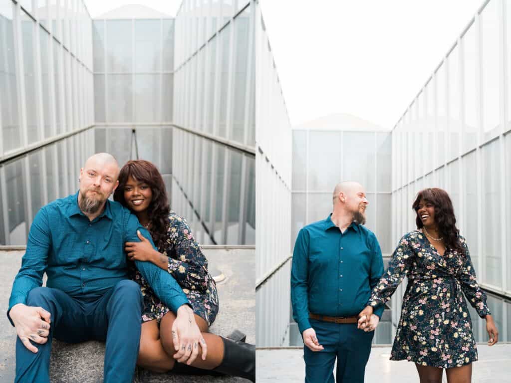 nc museum of art engagement session raleigh, north carolina