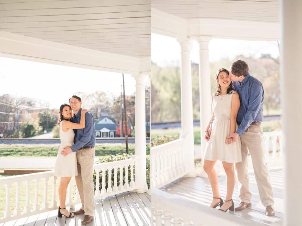 raleigh engagement photographer at the victorian youngsville