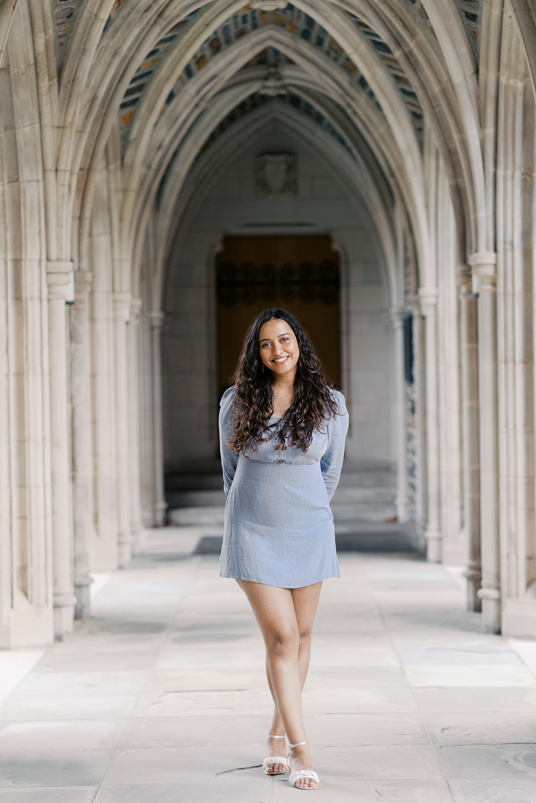 duke senior portrait graduation photoraphy at duke chapel